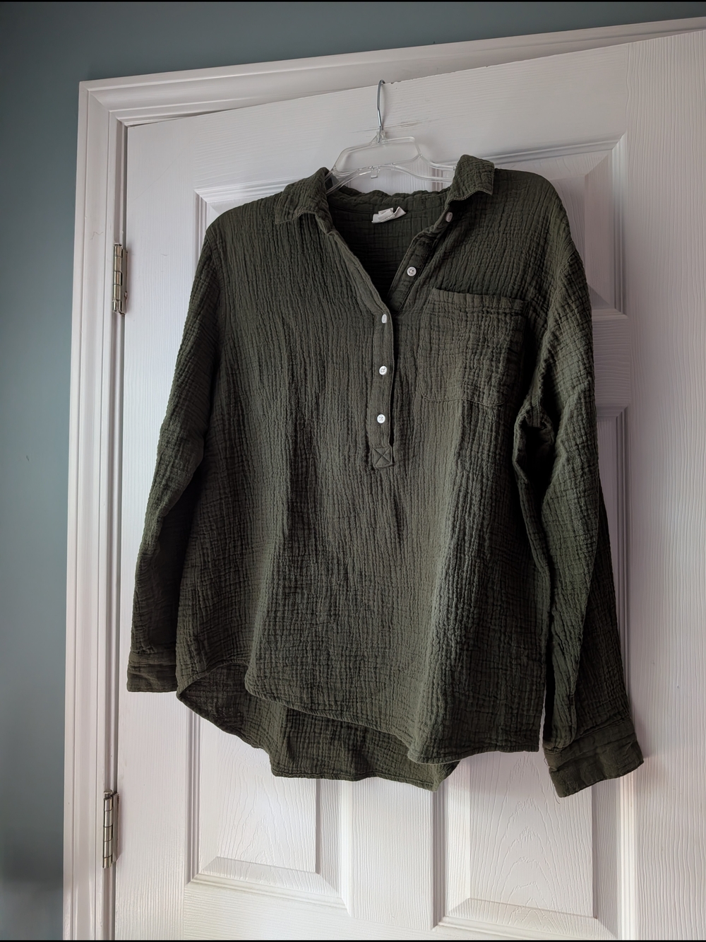 a.n.a Gauze Pullover Shirt
